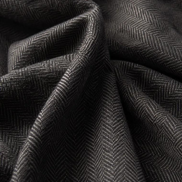 Herringbone wool blend